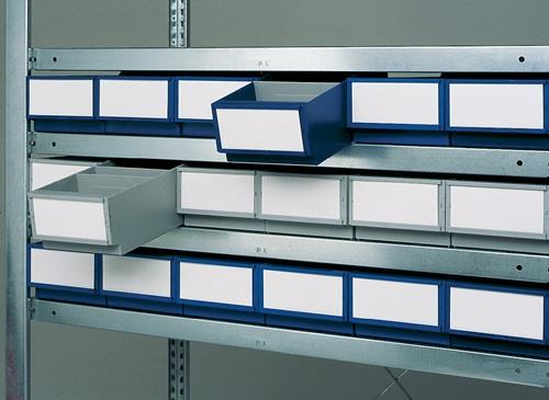 Etikett weiß f.Regalkästen B.160mm 25St./Btl.LA-KA-PE