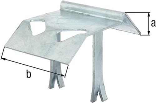 Auflaufstütze Typ 321 STA TZN angeschw.Mauerkrallen 125mm GAH