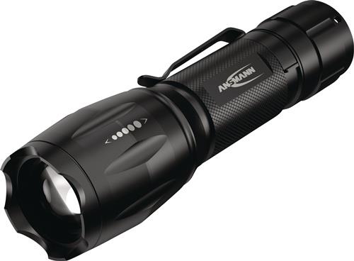 LED-Taschenlampe hoch:90 lm,niedrig:24 lm 3xAAA Micro ca.22-50m schwarz ANSMANN