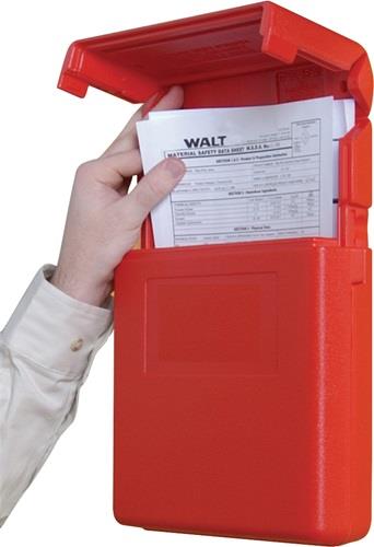 Dokumentenbox B260xH318mm DIN A4 hoch Öffnung ob rot JUSTRITE