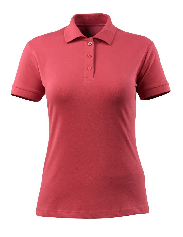 Damen-Passform Polo-Shirt CROSSOVER Himbeerrot 3XL