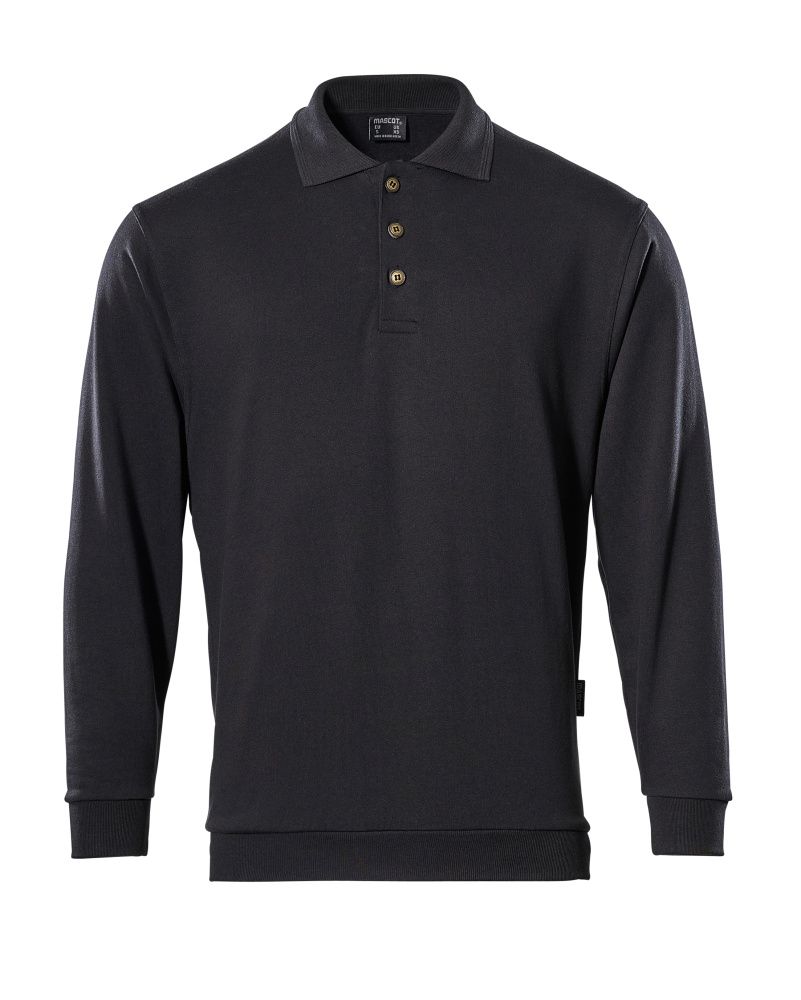 Polo-Sweatshirt CROSSOVER Schwarz L