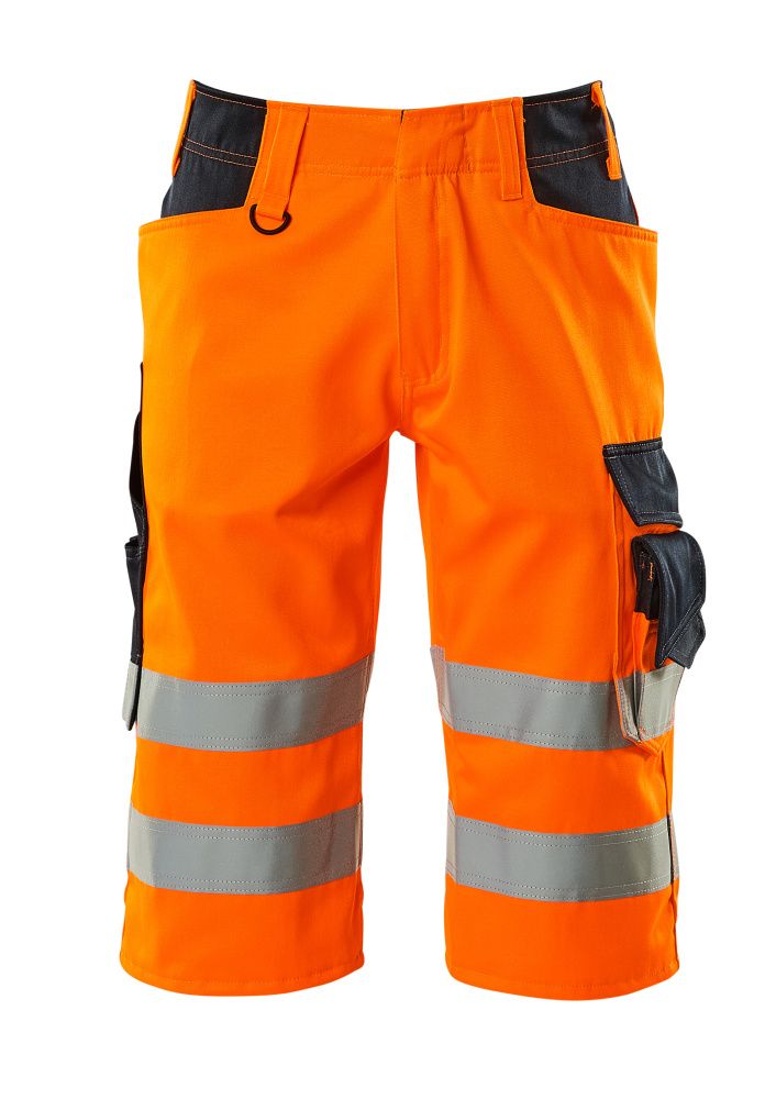 Shorts, lang SAFE SUPREME Hi-vis Orange/Schwarzblau C48