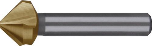 Kegelsenker DIN 335C 90Grad D.23mm HSS TiN Z.3 Schaft-D.10mm RUKO