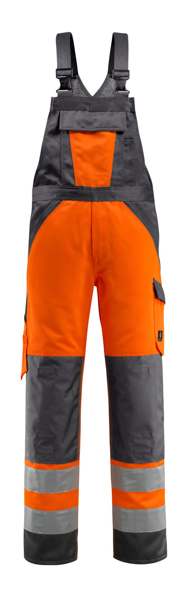 Latzhose mit Knietaschen SAFE LIGHT Hi-vis Orange/Dunkelanthrazit 82C62
