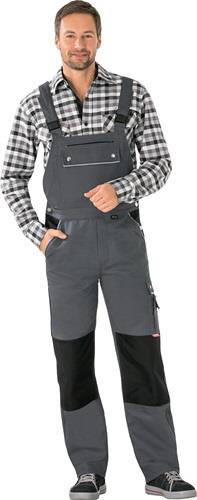 Latzhose Canvas 320 Gr.46 grau/schwarz PLANAM