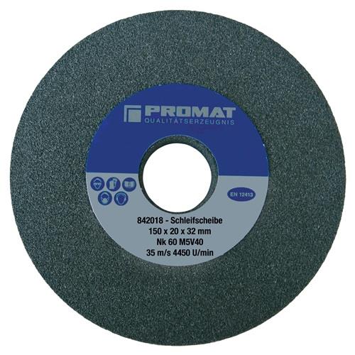 Schleifbockscheibe Ø125xB20x32mm 36 Form A NK PROMAT