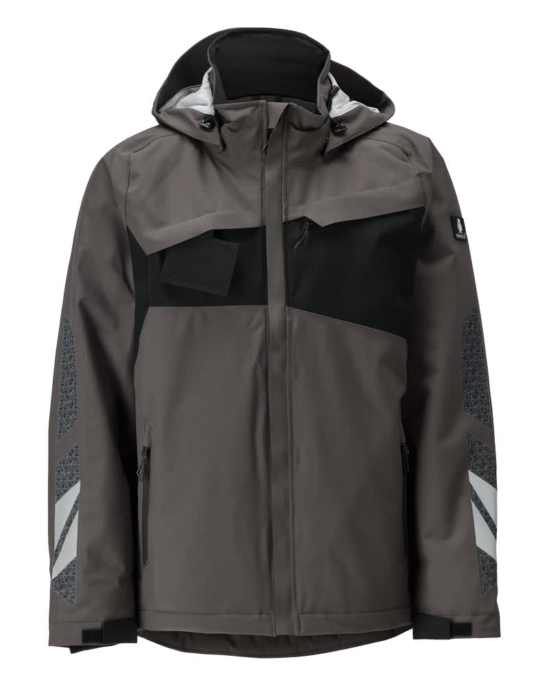 Winterjacke ACCELERATE Dunkelanthrazit/Schwarz L