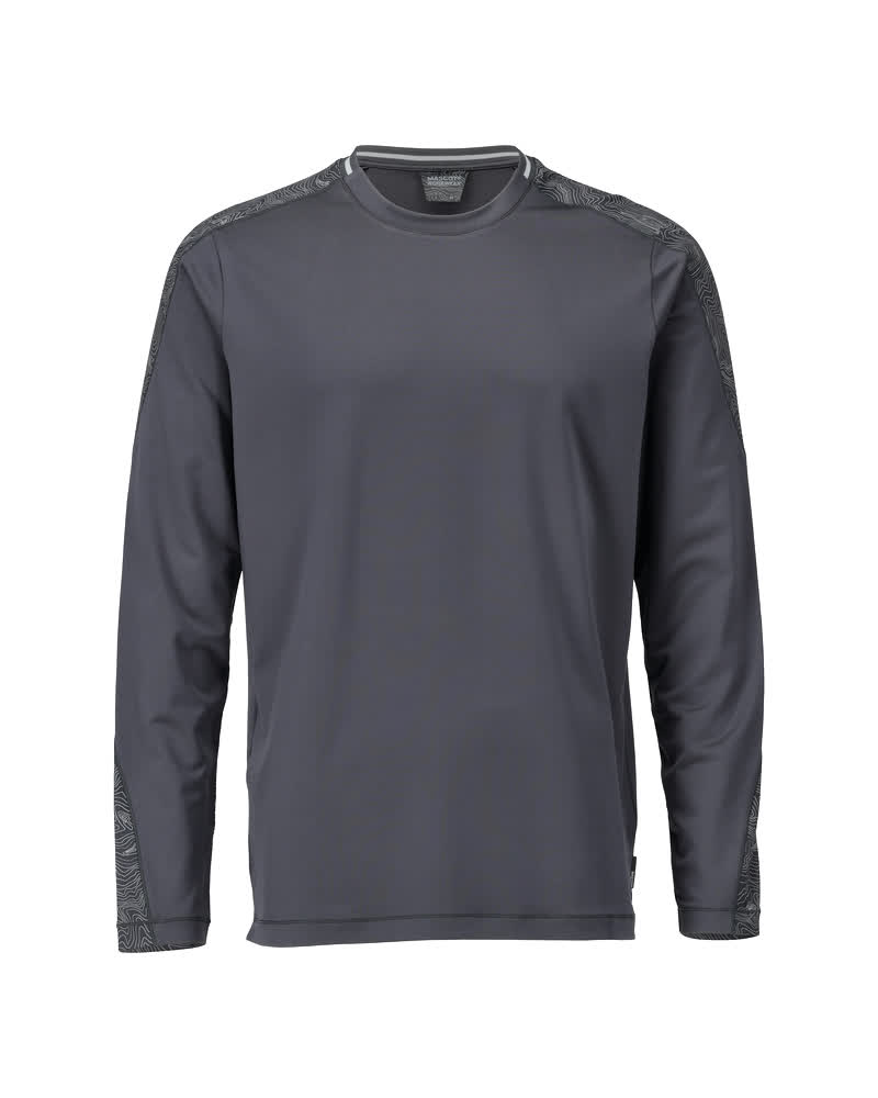 Langarmshirt CUSTOMIZED Anthrazitgrau 2XL