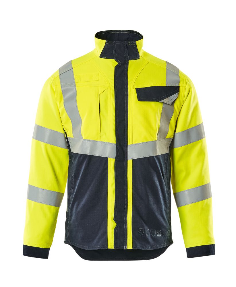 Jacke MULTISAFE Hi-vis Gelb/Schwarzblau 2XL