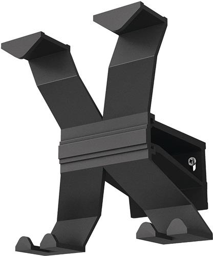 Wandgarderobe Alu.4HakenLänge 170mm tiefschwarz