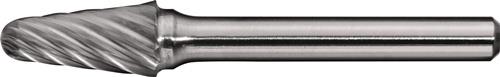 Frässtift KEL INOX D.10mm Kopf-L.20mm Schaft-D.6mm HM Verz.Normal,fein TECWERK
