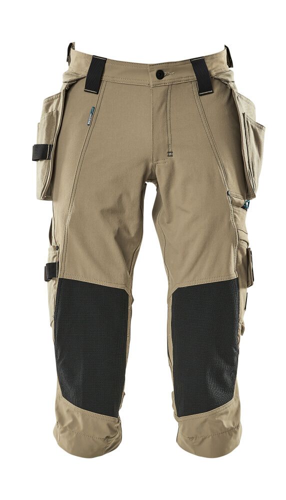 Dreiviertel-Hose mit Hängetaschen ADVANCED Hellkhaki C42