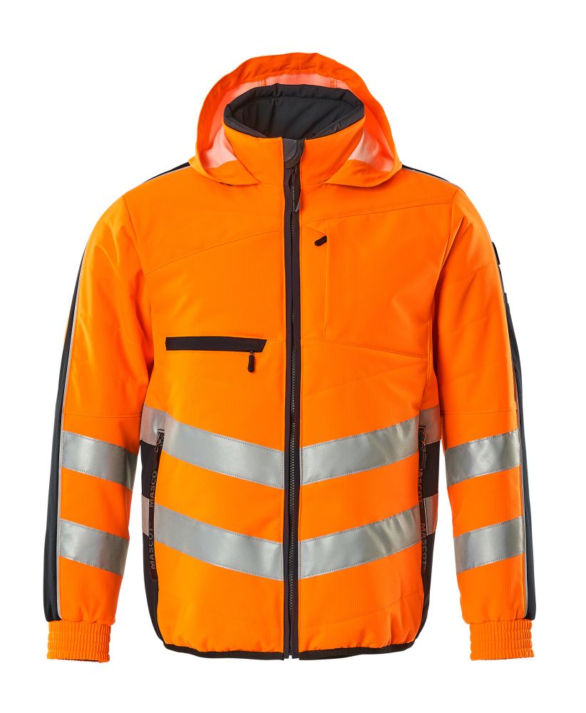 Jacke SAFE SUPREME Hi-vis Orange/Schwarzblau 2XL