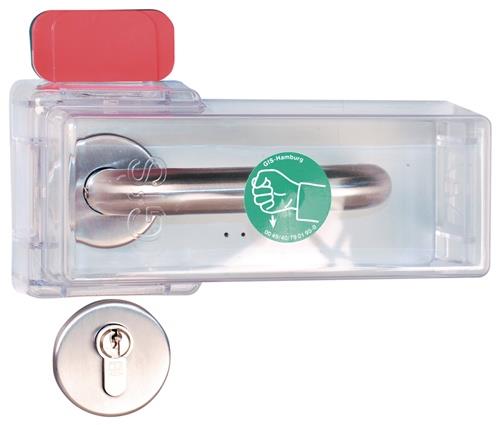 Fluchttürhaube Typ K Sicherung v.Türklinken Macrolon-Kunststoff transp.GFS