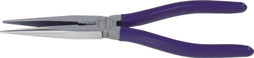 Flachrundzange L.200mm pol.ger.Ku.-Überzug TECWERK