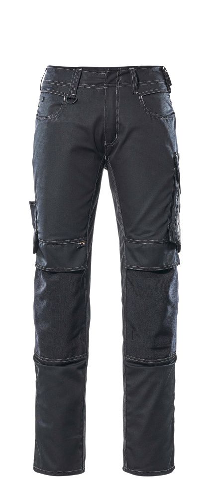 Hose mit Knietaschen UNIQUE Schwarz/Dunkelanthrazit 82C48