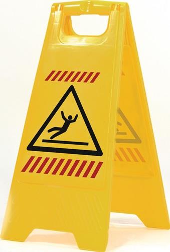 Warnschild Achtung Rutschgefahr Piktogramm B 300xH 570mm