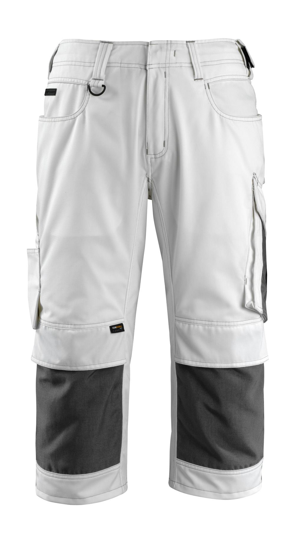 Dreiviertel-Hose mit Knietaschen UNIQUE Weiß/Dunkelanthrazit C47