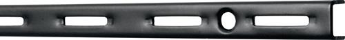Wandsch.L.1000mm schwarz ma STA einreihige Lochung ALFER ELEMENT SYSTEM