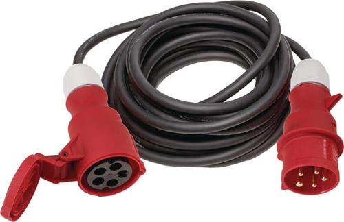 CEE-Verlängerung 16 A 400 V 10m H07RN-F 5x1,5mm² schwarz IP44