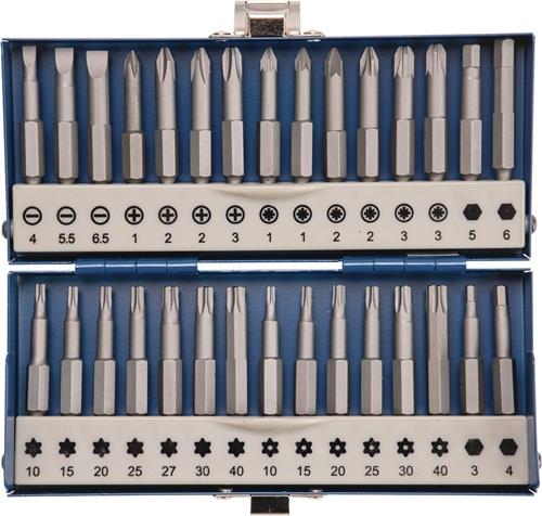 Bitsortiment 30-tlg.Schlitz/PH/PZD/TX/TX-BO/6Kt.TECWERK