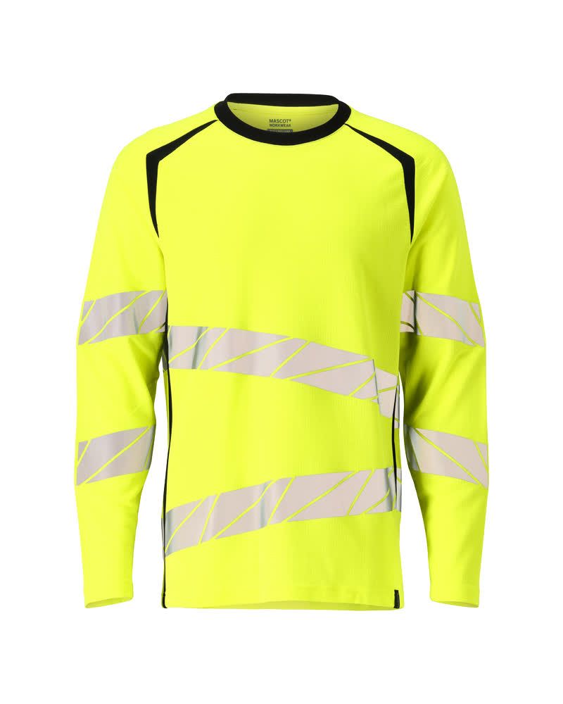 Langarmshirt ACCELERATE SAFE Hi-vis Gelb/Schwarz L  ONE
