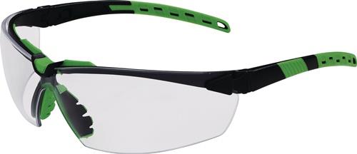 Schutzbrille Sprinter EN 166 EN 170 Bügel schwarz/grün,Scheibe klar PC PRO FIT