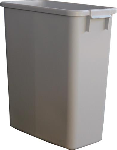 Abfall- u.Wertstoffsammler 60l H590xB285xT555mm PE grau GRAF