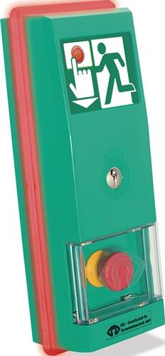 Steuerterminal m.Netzteil,Aufputz Überwachung v.Türen Ku.grün GFS