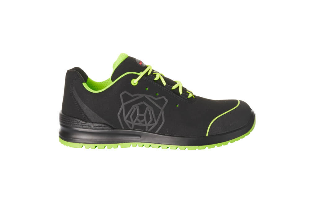 Sicherheitsschuhe FOOTWEAR CLASSIC Schwarz/Limonengrün 36