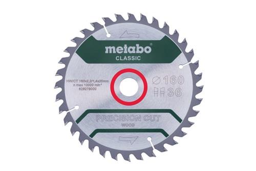 Kreissägeblatt precision cut wood classic D160x2,2/1,4xBohrung20mm Z.36 WZ