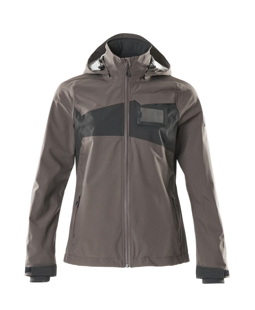 Damen-Passform Hardshelljacke ACCELERATE Dunkelanthrazit/Schwarz 3XL