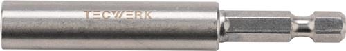 Bithalter 1/4 Zoll F 6,3 1/4 Zoll C 6,3 Magnet,Spreng-Ri L.75mm TECWERK