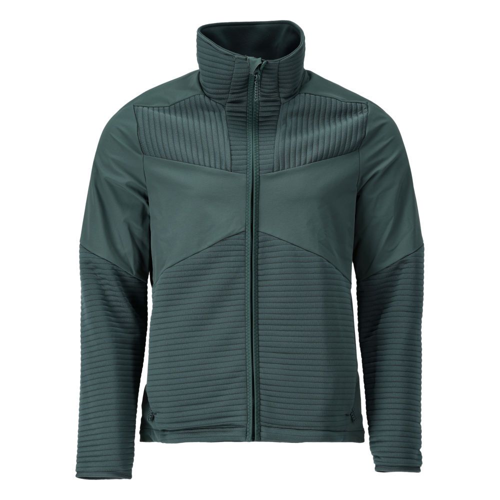 Fleecepullover mit Reißverschluss und Futter CUSTOMIZED Waldgrün M