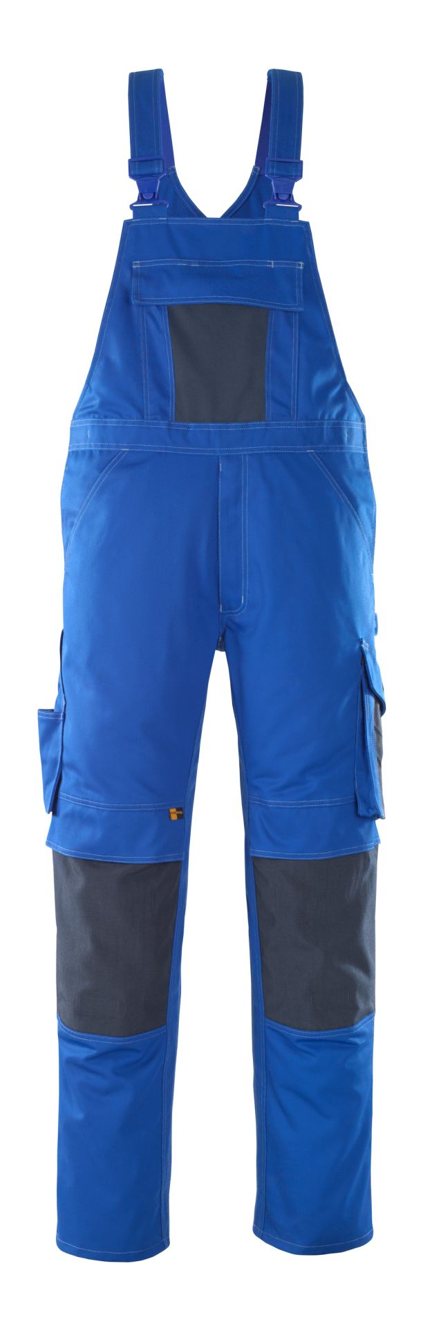 Latzhose mit Knietaschen UNIQUE Kornblau/Schwarzblau 76C48