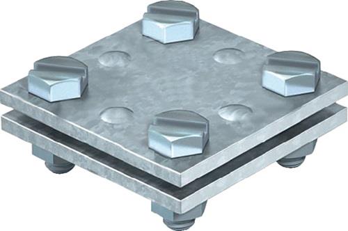 Kreuzverbinder DIN EN 62561-1 flach/flach 30mm TZN STA