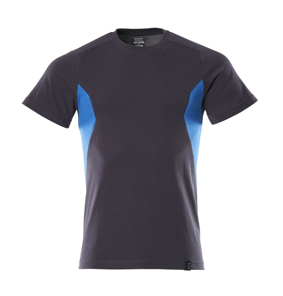 T-Shirt ACCELERATE Schwarzblau/Azurblau S  ONE