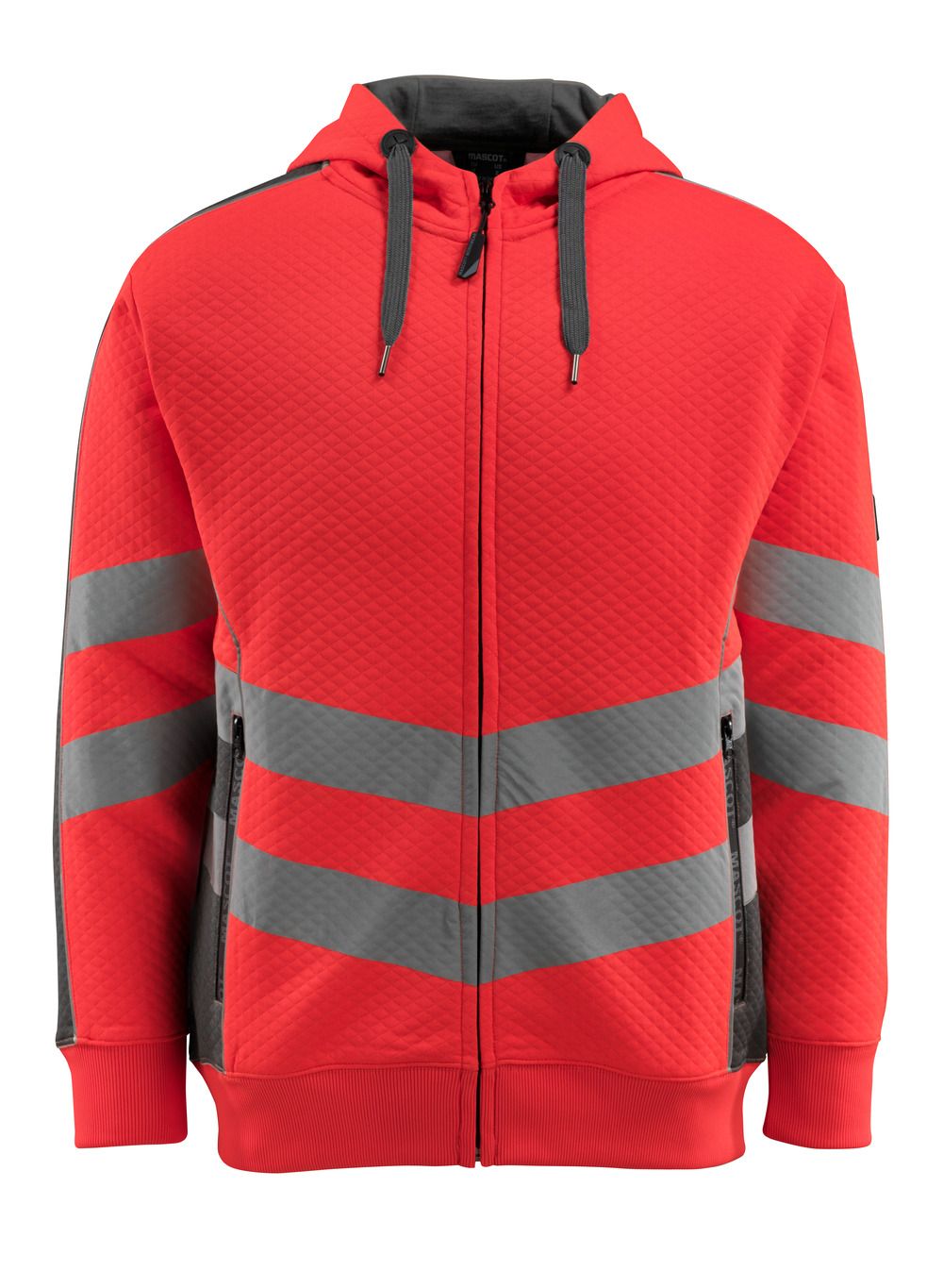 Kapuzenpullover mit Reißverschluss SAFE SUPREME Hi-vis Rot/Dunkelanthrazit 4XL
