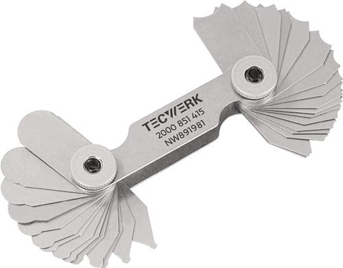 Radienschablone 1,0-7mm Bl.17 St.TECWERK