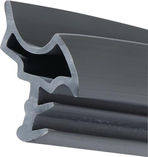 Türanschlagdg.K2378 L.5m z.Einstecken W-PVC blk weiß ELLEN
