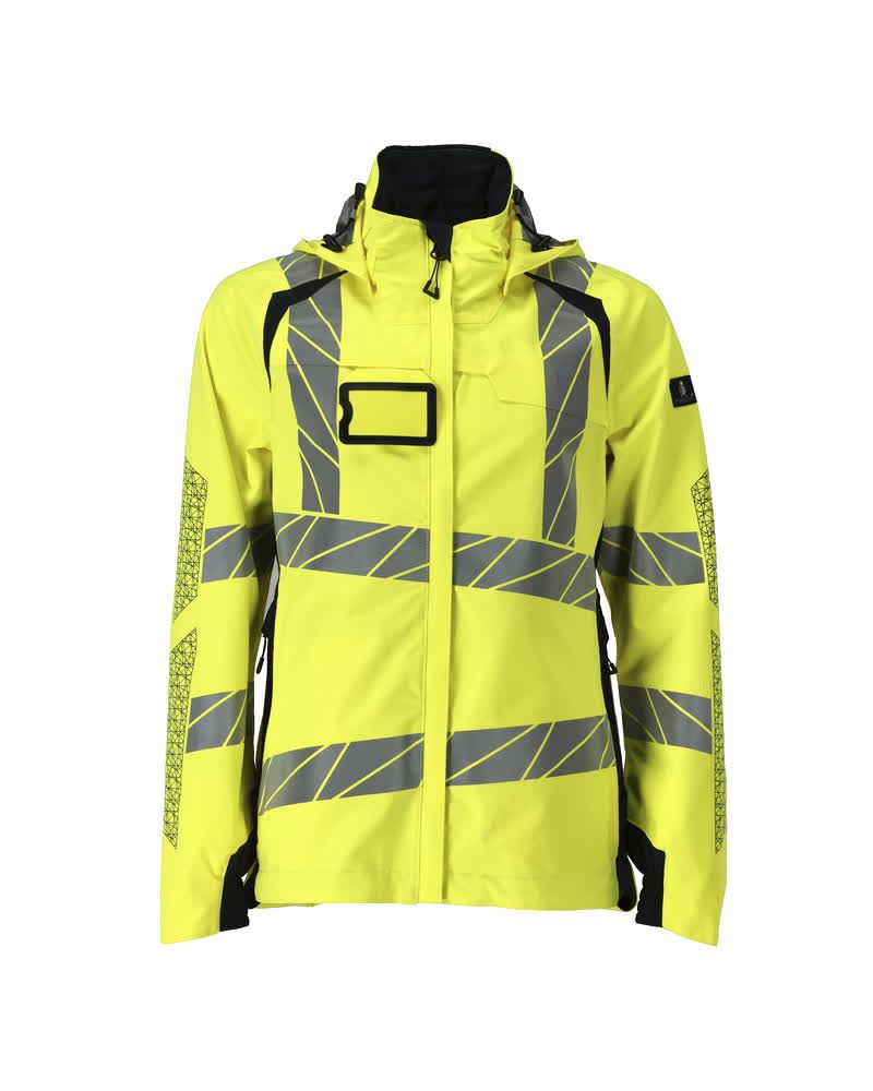 Damen-Passform Hardshelljacke ACCELERATE SAFE Hi-vis Gelb/Schwarzblau L