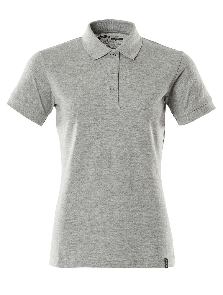 Damen-Passform Polo-Shirt CROSSOVER Grau-meliert 3XLONE