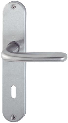 Langschildgarnitur Cardiff E1850Z/302 VA F69 OB 72mm DIN L/R HOPPE