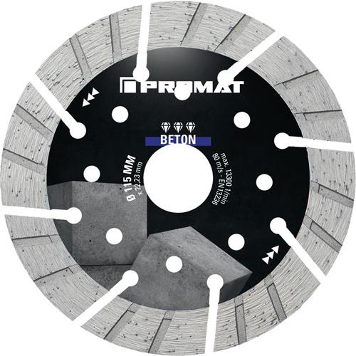 Diamanttrennscheibe BETON PRO D.115mm Bohr.22,23mm Seg.-S.2,4mm