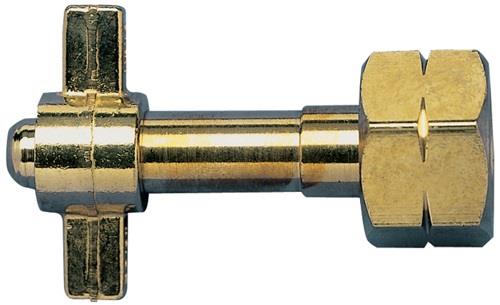 Umfüllstutzen f.Flaschengröße 5,11,33kg G 3/8Zoll LH,W21,8x1/14Zoll LH KAYSER
