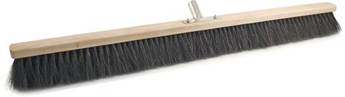 Besen Arenga L.1000mm m.Metallstielhalter Flachholz