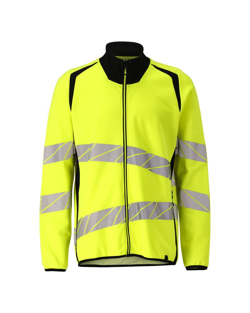 Sweatshirt mit Reißverschluss ACCELERATE SAFE Hi-vis Gelb/Schwarz 4XL