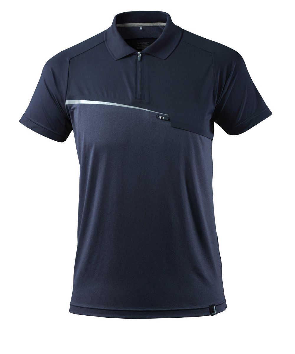 Polo-Shirt mit Brusttasche ADVANCED Schwarzblau 2XL