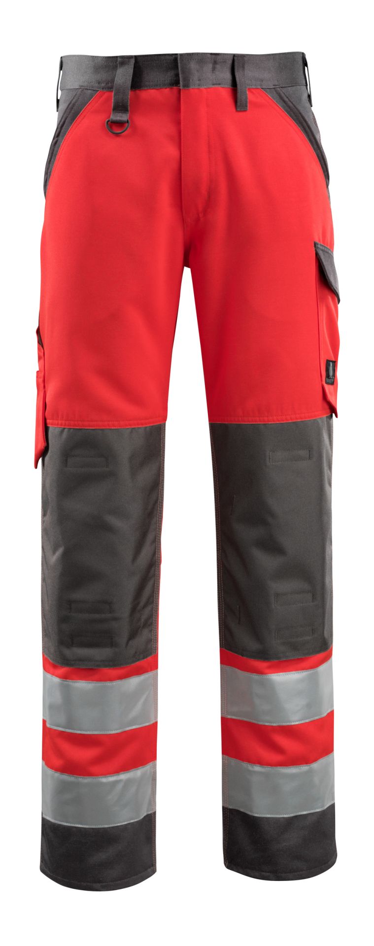 Hose mit Knietaschen SAFE LIGHT Hi-vis Rot/Dunkelanthrazit 76C52